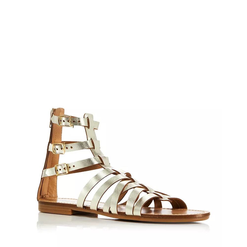 Aqua Steve Madden Womens Emil Strappy Gladiator Sandal Gold US 7.5